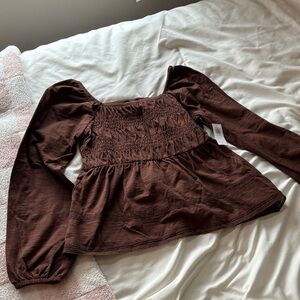 Old Navy Brown top size girls 14-16